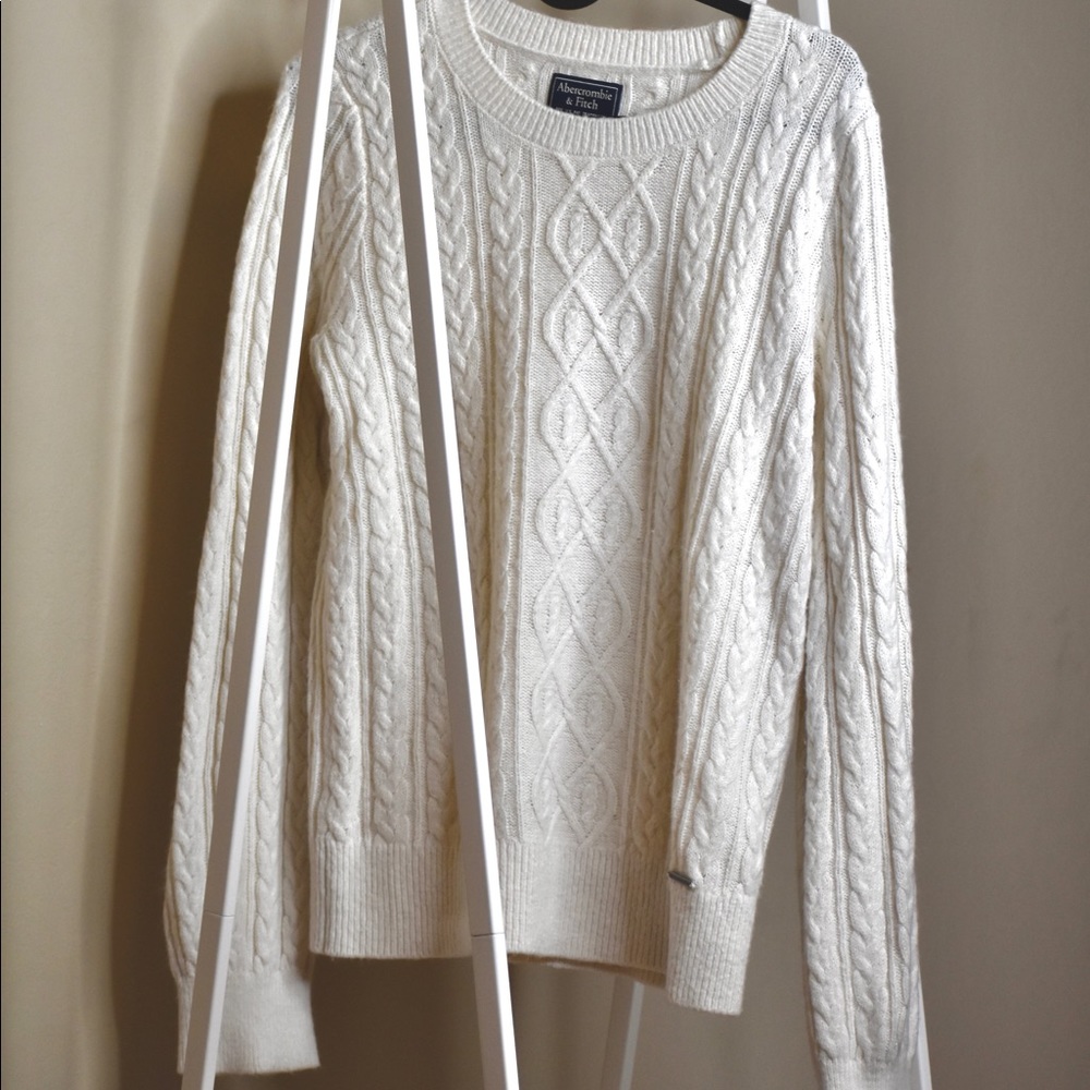 abercrombie cable crew sweater